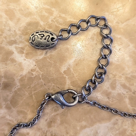 Bohemian Dangling Necklace and Matching Pierced Earrings - Picture 6 of 7